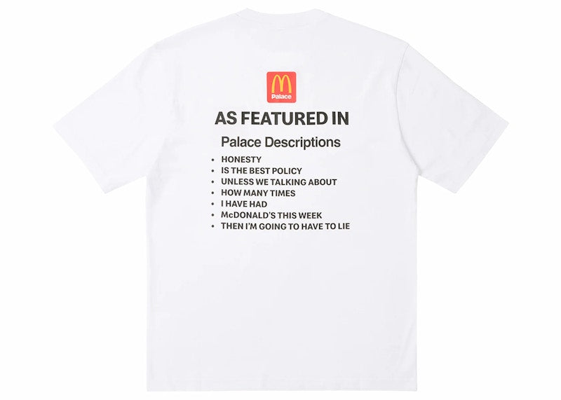 Palace x McDonald's Description I T-shirt White