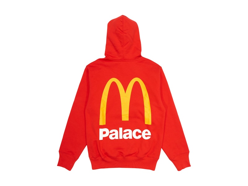 Palace x McDonald's Logo Hood Red
