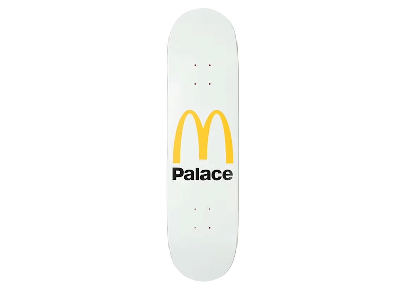 Palace x McDonald's Logo Skateboard Deck White