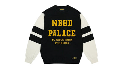 Palace x Neighborhood Knitted Moto Top Black