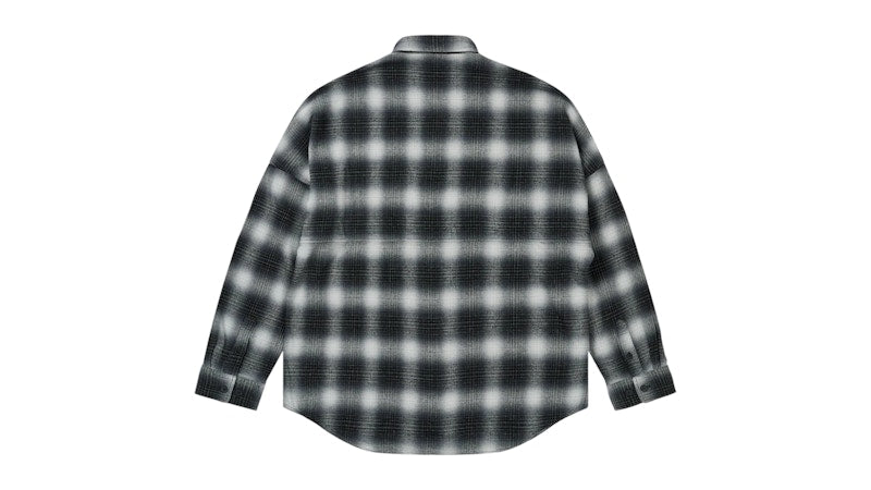 Palace x Neighborhood Shirt Grey Ombre Plaid