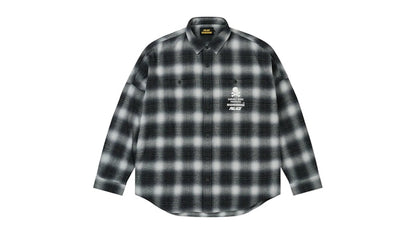 Palace x Neighborhood Shirt Grey Ombre Plaid