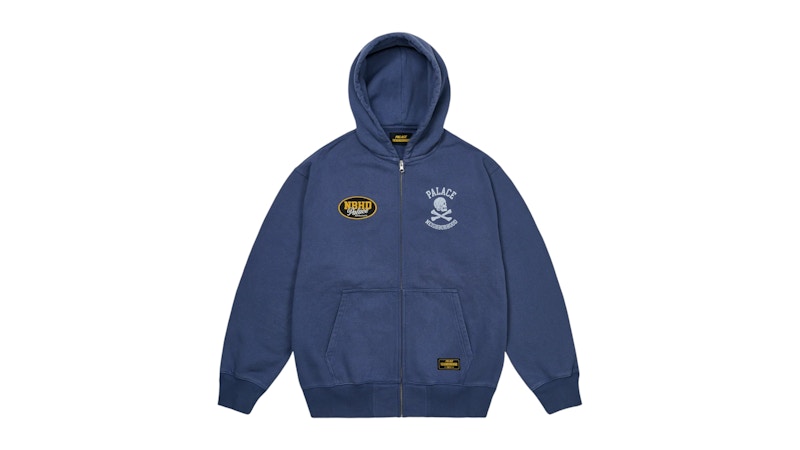 Palace x Neighborhood Skull Zip Hood Navy
