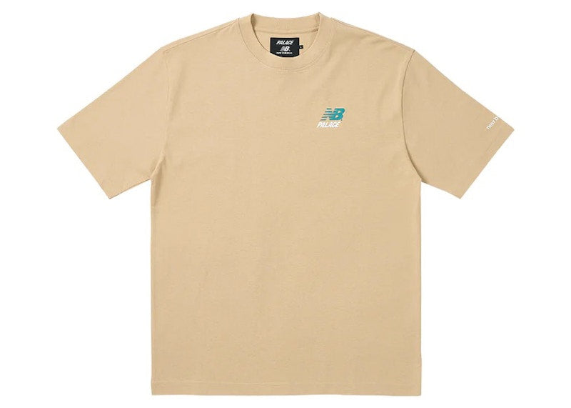 Palace x New Balance Logo T-Shirt Tan