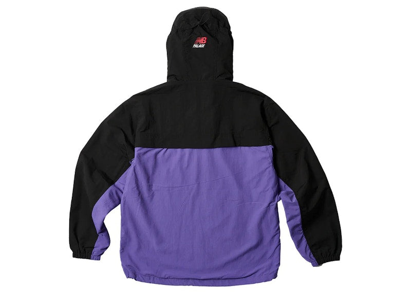 Palace x New Balance Pop Over Shell Jacket Black/Purple
