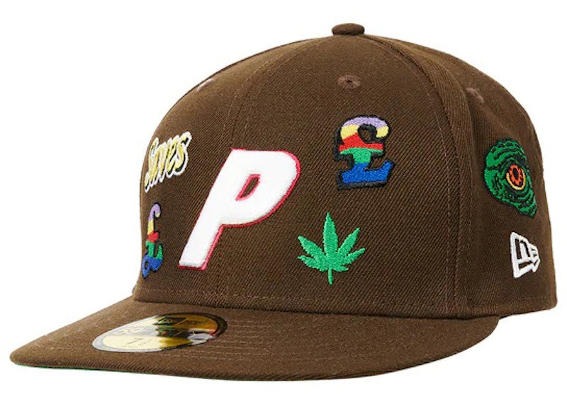 Palace x New Era Jesus 59Fifty Fitted Hat Brown