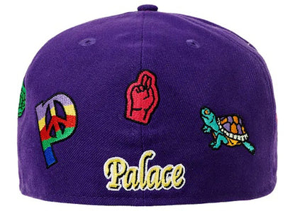 Palace x New Era Jesus 59Fifty Fitted Hat Purple