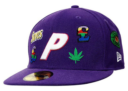 Palace x New Era Jesus 59Fifty Fitted Hat Purple