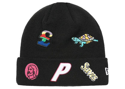 Palace x New Era Jesus Beanie Black
