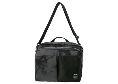 Palace x Porter 2 Way Shoulder Bag Black Wave Dye