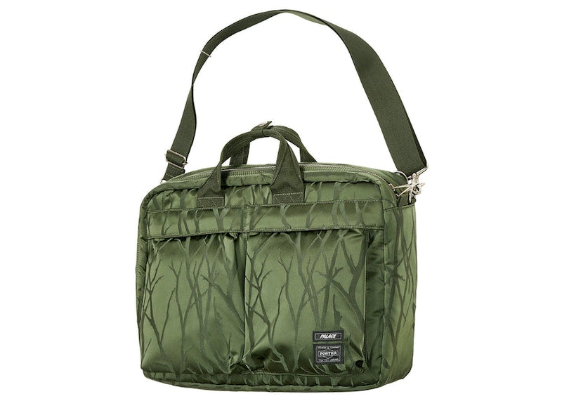 Palace x Porter 3 Way Briefcase Olive/Jacquard