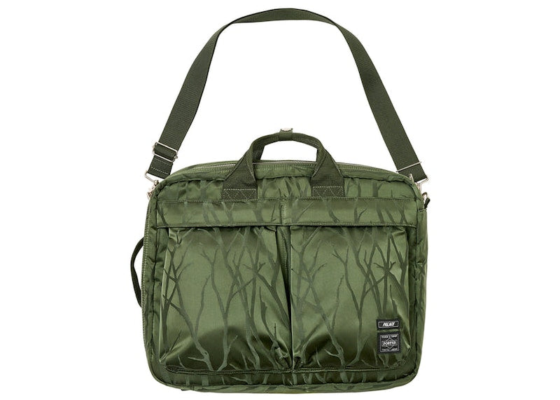 Palace x Porter 3 Way Briefcase Olive/Jacquard