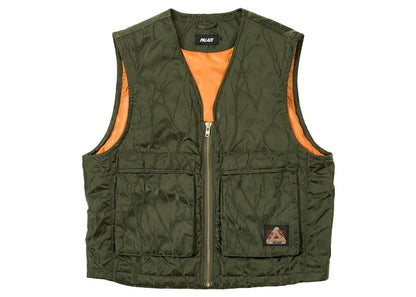 Palace x Porter Field Vest Olive/Jacquard