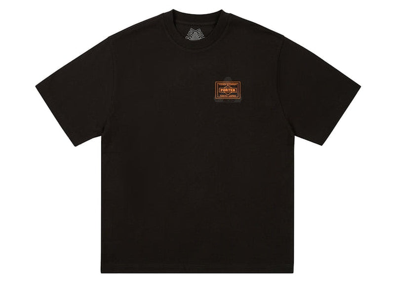 Palace x Porter Logo T-Shirt Black