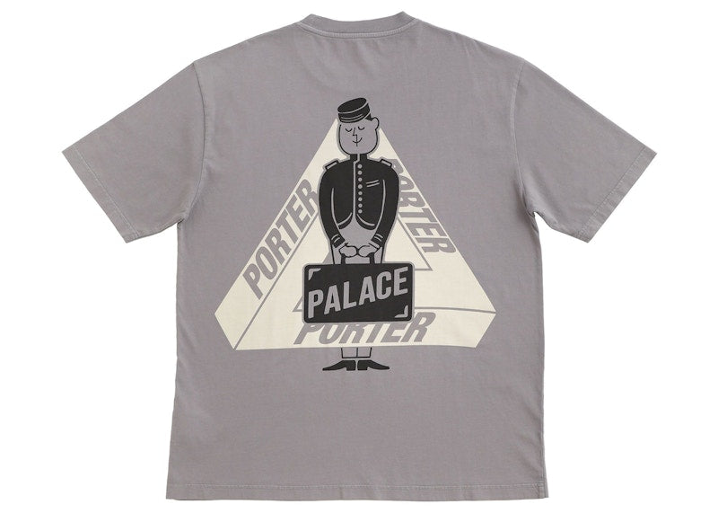 Palace x Porter Tri Ferg Bell Boy T-Shirt Grey