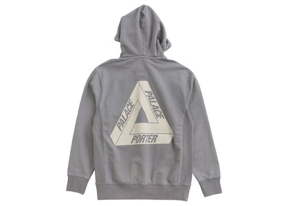 Palace x Porter Tri Ferg Hoodie Grey