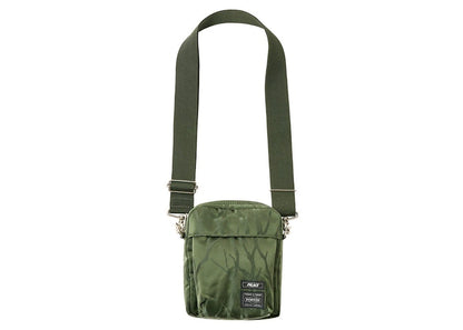 Palace x Porter Vertical Shoulder Bag Olive/Jacquard