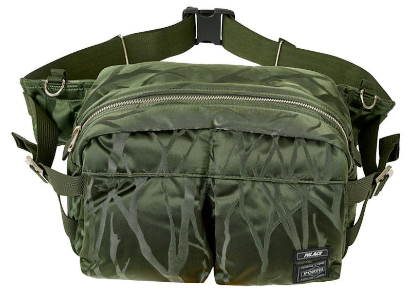 Palace x Porter Waist Bag Olive/Jacquard