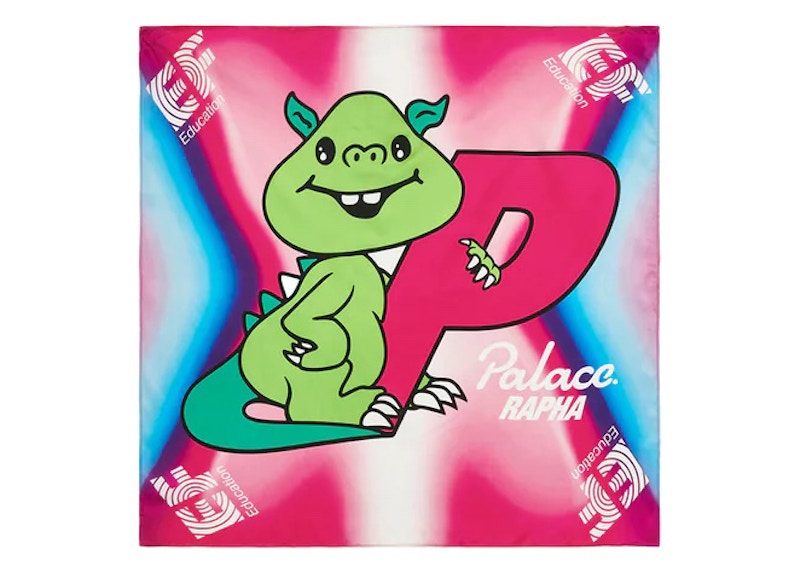Palace x Rapha EF Education First Satin Silk Scarf Pink