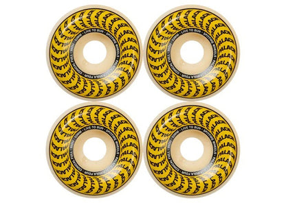 Palace x Spitfire Conical Full Formula Four Natural 53mm Wheels White/Yellow