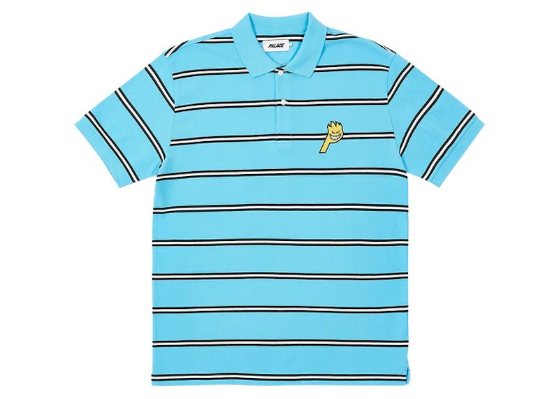 Palace x Spitfire Polo Blue