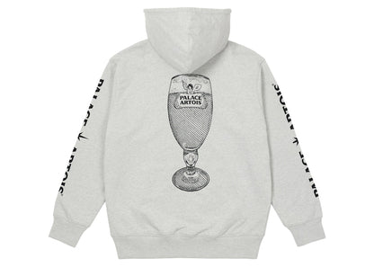 Palace x Stella Artois Chalice Hood Grey Marl