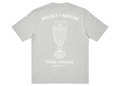 Palace x Stella Artois Chalice T-shirt Grey Marl