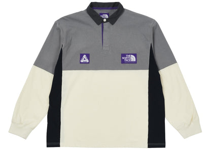 Palace x The North Face Purple Label High Bulky Rugby Shirt Grey