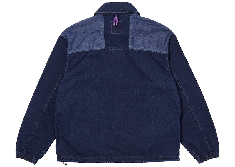 Palace x The North Face Purple Label Indigo Ripstop Coach Jacket Indigo