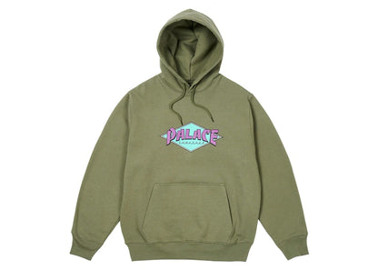 Palace x Thrasher Hood Olive