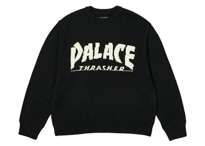 Palace x Thrasher Knit Black