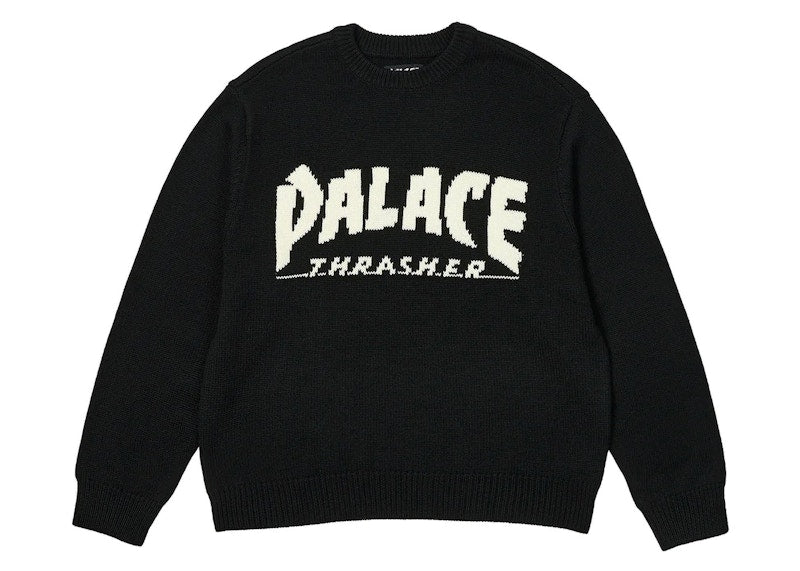 Palace x Thrasher Knit Black