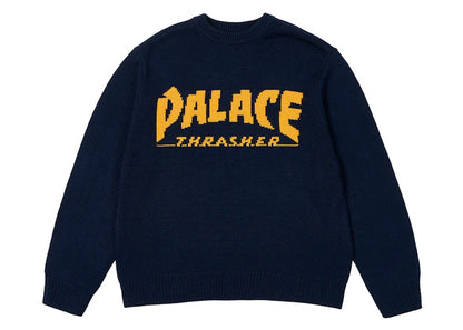 Palace x Thrasher Knit Navy