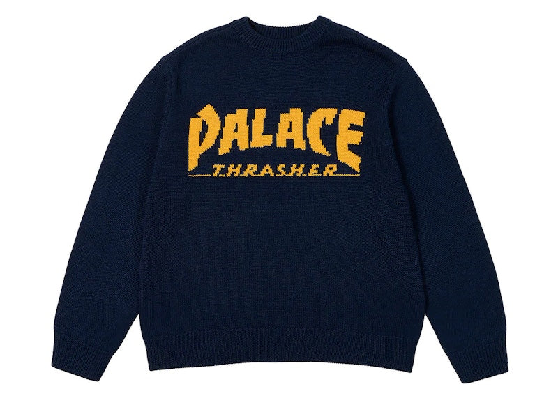 Palace x Thrasher Knit Navy
