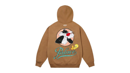 Palace x UGG Looney Tunes Hoodie Chestnut