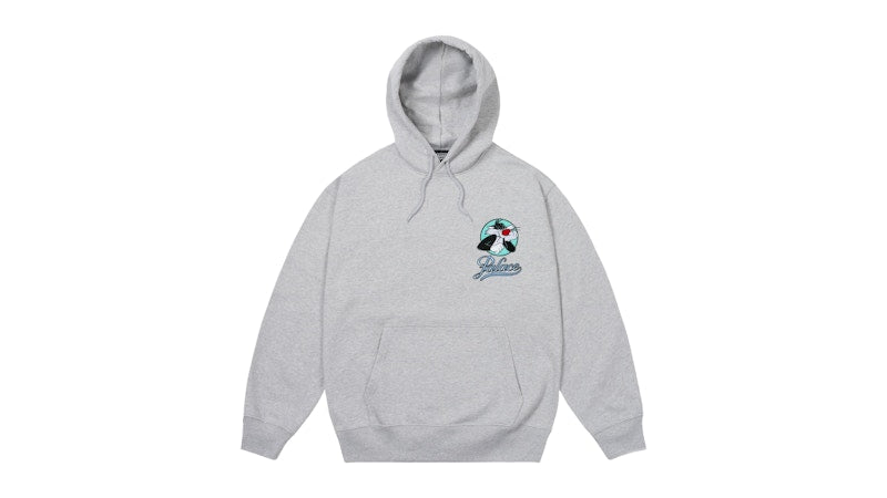 Palace x UGG Looney Tunes Hoodie Grey Marl