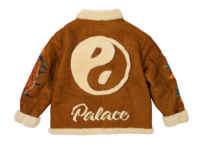 Palace x UGG Shearling Jacket Chestnut