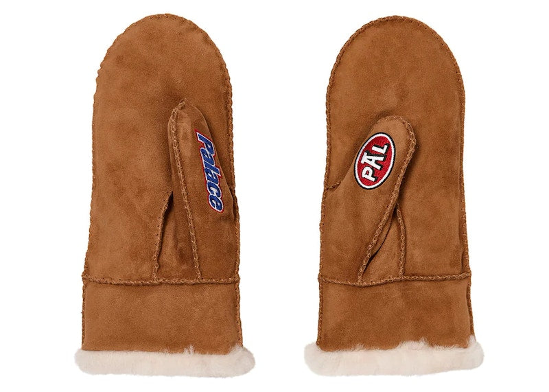 Palace x UGG Sheepskin Mitten Chestnut