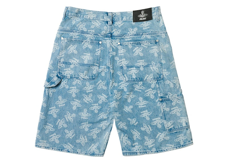 Palace x Vivienne Westwood Denim Short Orb Stone Wash