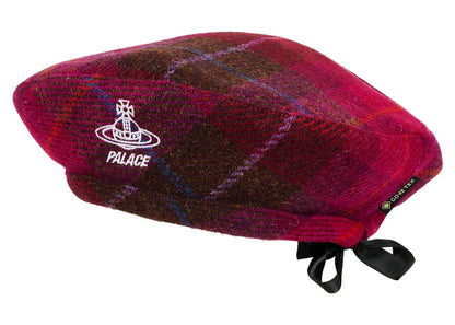 Palace x Vivienne Westwood GORE-TEX Harris Tweed Beret Plaid Pink