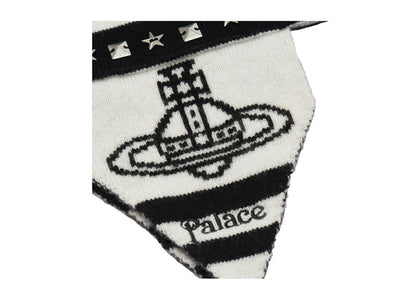 Palace x Vivienne Westwood Orb Knit Earflap Beanie Black/White