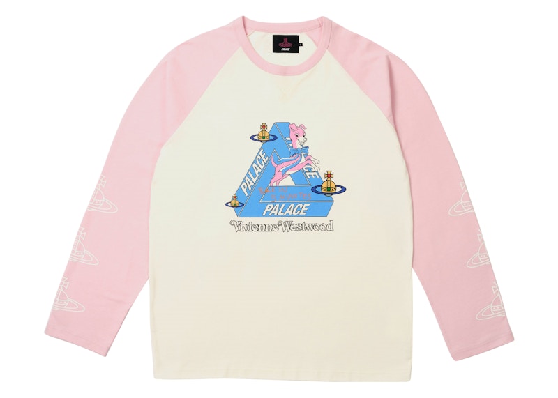 Palace x Vivienne Westwood Raglan Longsleeve White/Pink
