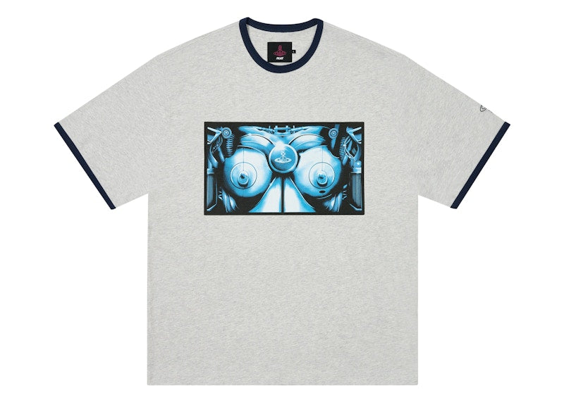 Palace x Vivienne Westwood Ringer T-Shirt Grey