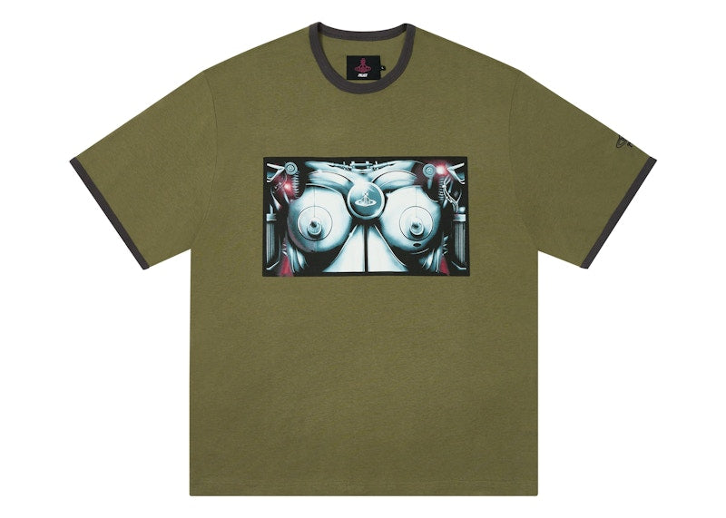 Palace x Vivienne Westwood Ringer T-Shirt Olive