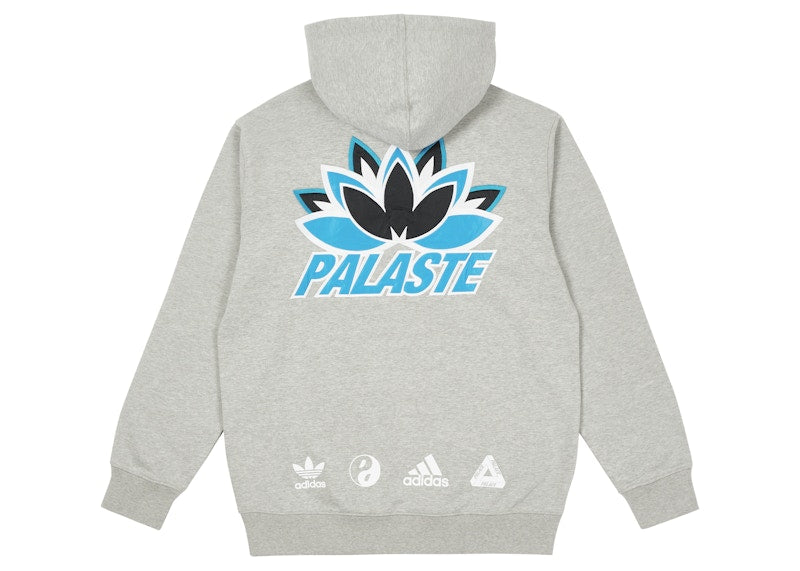 Palace x adidas Palaste Hood Medium Grey Heather