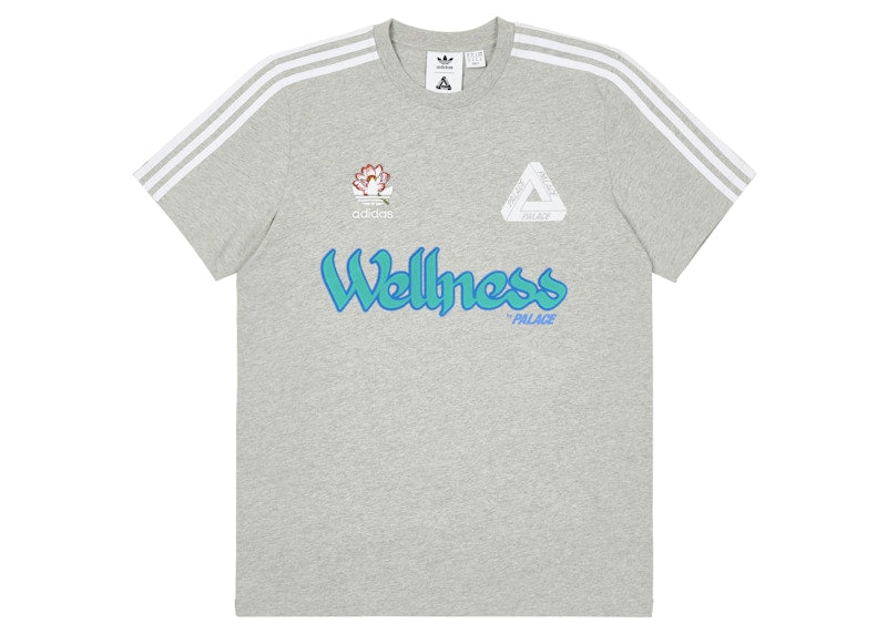 Palace x adidas Palaste T-shirt Medium Grey Heather