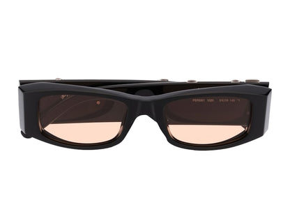 Palm Angels Angel Rectangle Frame Sunglasses Black Orange (PERI001Y21PLA0011020)
