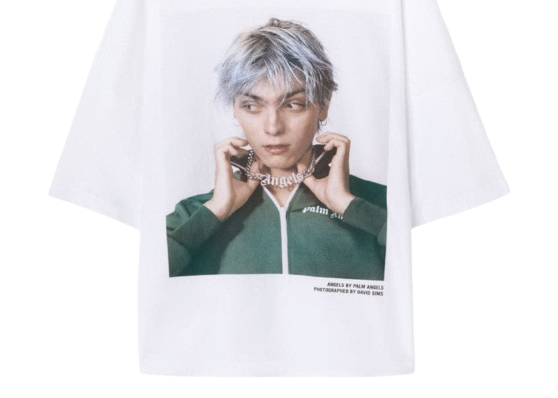 Palm Angels Angels By Palm Angels Loose T-Shirt White/Green