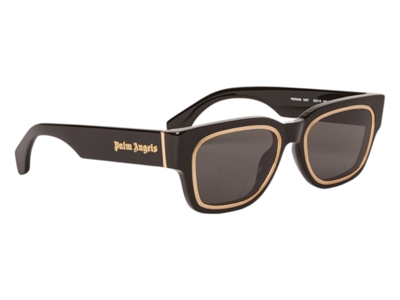 Palm Angels Arcadia Sunglasses Black Dark Grey Arcadia (PERI096F24PLA0011007)