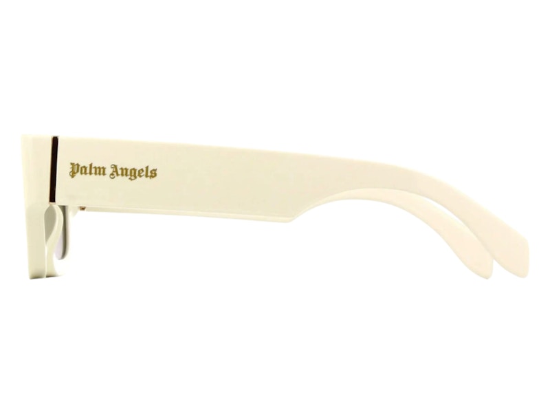 Palm Angels Auberry Sunglasses White Dark Grey (PERI048S24PLA0010107)